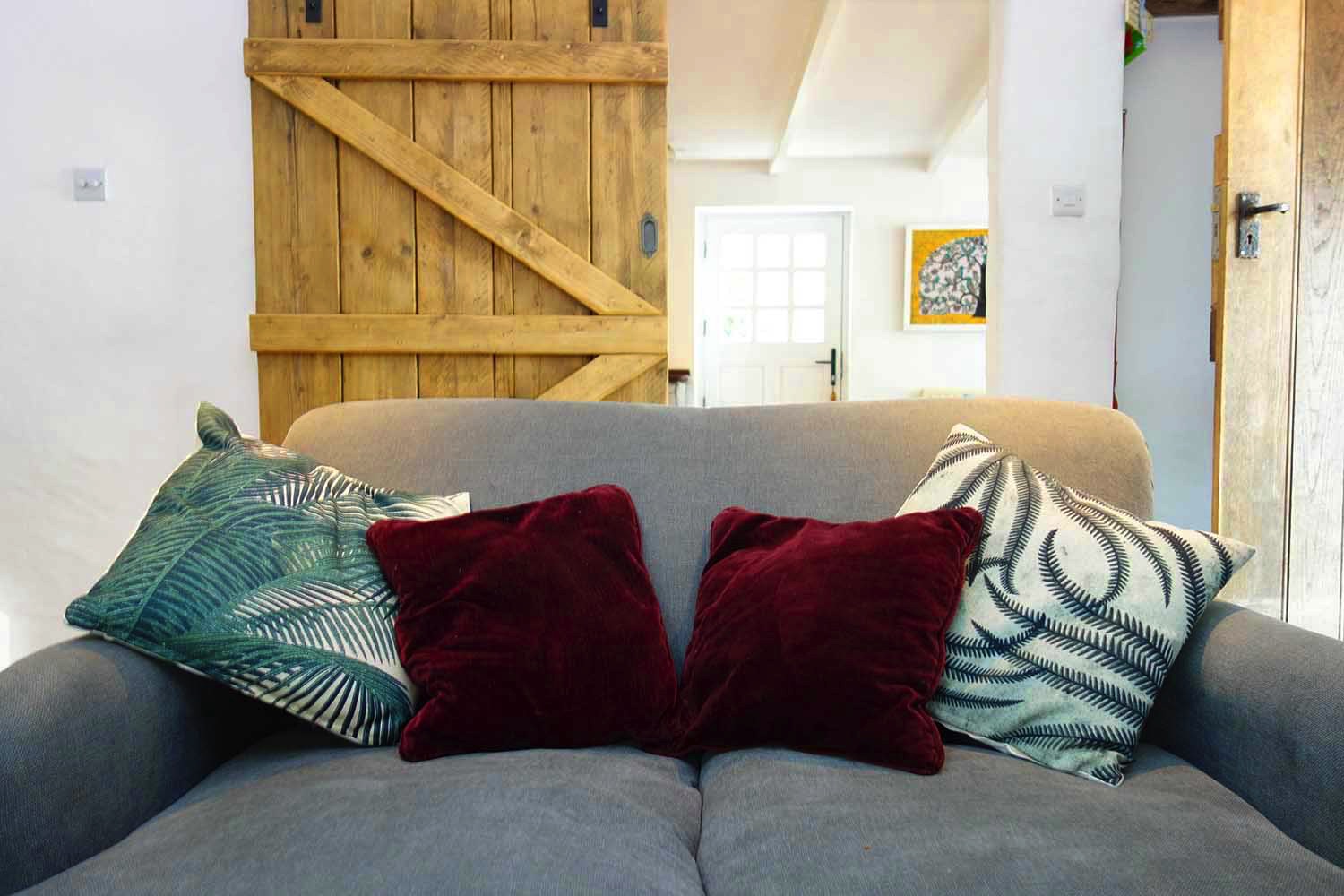 Cottage Sofa and Barn Door